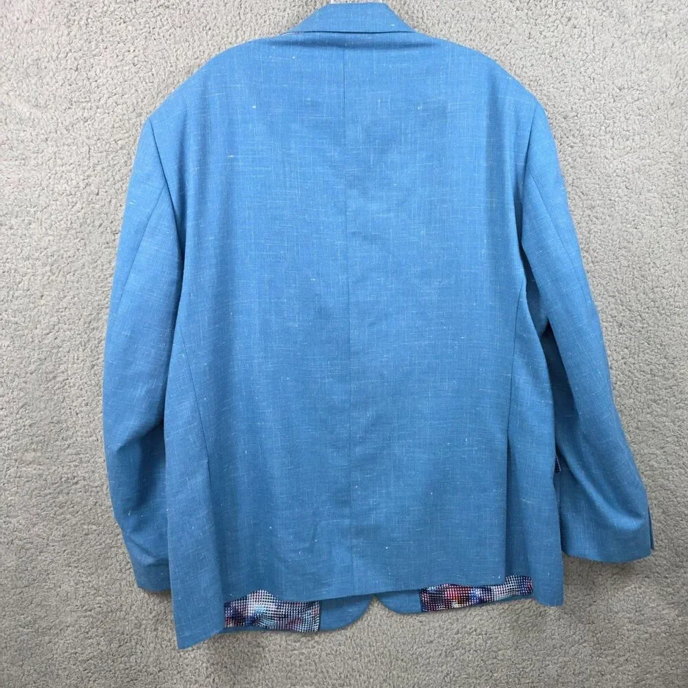 NWT Robert Graham Randall Sport Coat Blazer Size 48R Wool / Poly / Linen